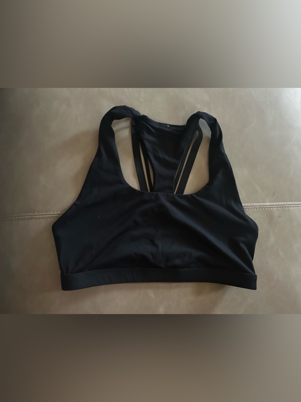 Fabletics Black Racerback Sports Bra